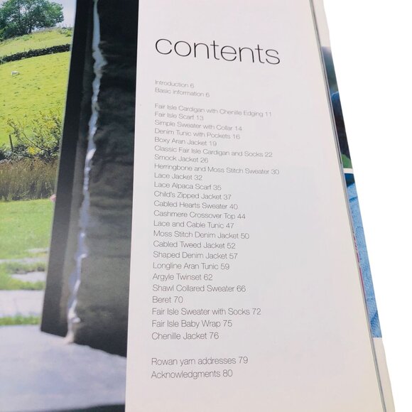 Debbie Bliss Celtic Knits Hard Cover Dust Jacket Knit Pattern Book Vintage 2000 - Picture 11 of 14